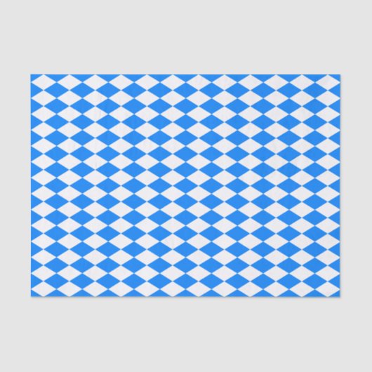 Azure Blue Harlequin Tissuepapier (Voorkant)