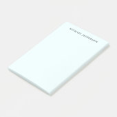 Azure Blue Simple Plain Minimalist Elegant Modern Post-it® Notes (Schuin)