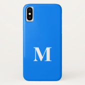 AZURE BLUE Solid Background iPhone X Hoesje (Achterkant)