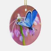 Azure Butterfly Keramisch Ornament (Rechts)