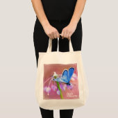 Azure Butterfly Tote Bag (Voorkant (product))