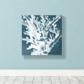 Azure Coral I Canvas Afdruk (Insitu (Houten vloer))