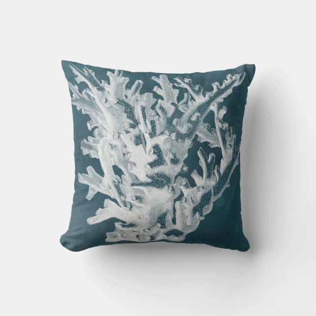 Azure Coral I Kussen (Voorkant)