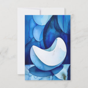 Azure Curved Serenity Bedankkaart