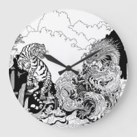 Azure Dragon en White Tiger. Illustratie