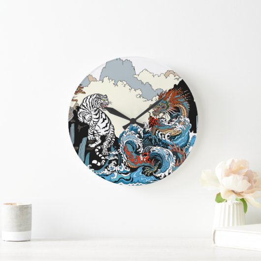 Azure Dragon en White Tiger. Illustratie Grote Klok (Huis)