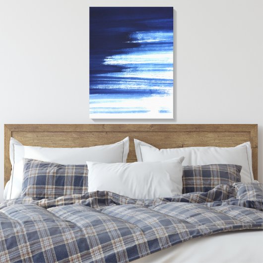 Azure Dreamscape Canvas Afdruk (Insitu (Slaapkamer))