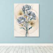 Azure Elegance Canvas Afdruk (Insitu (Houten vloer))