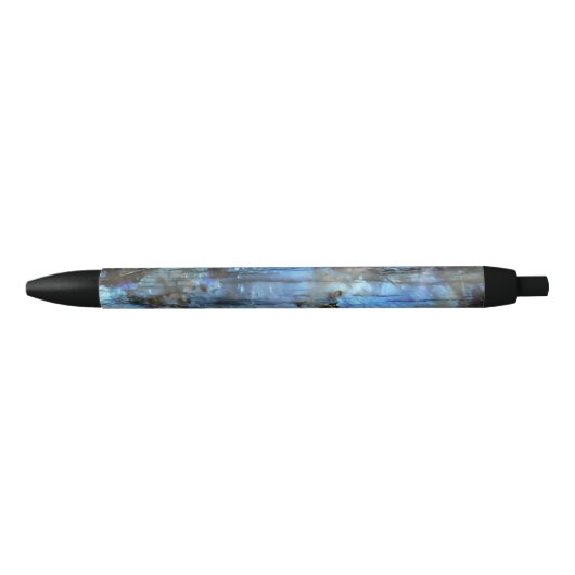 Azure en Iridescence Zwarte Inkt Pen (Voorkant)