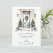 Azure Entrance New Home Verhuizen Aankondiging (Staand voorkant)