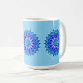 Azure Flower Mandala Mug (Devant droit)