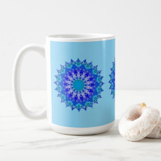 Azure Flower Mandala Mug Koffiemok