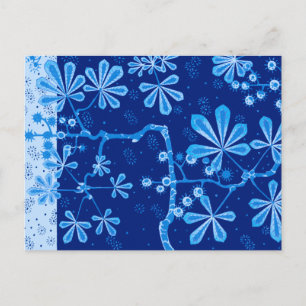 Azure Frost Flower Briefkaart