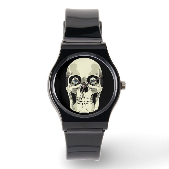 Azure Gaze Skull Horloge (Voorkant)