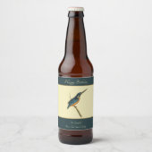 Azure Kingfisher Bier Etiket (Voorkant)