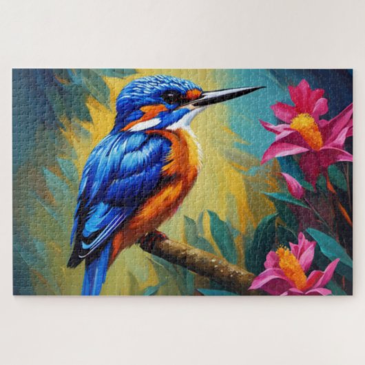 Azure Kingfisher Jigsaw Puzzle Legpuzzel (Horizontaal)