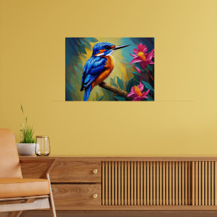 Azure Kingfisher Poster