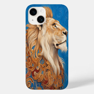 🦁 🔵 Azure Koning Case-Mate iPhone 14 Hoesje