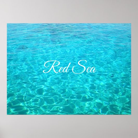 Azure-lagune in het Rode zee Poster (Voorkant)