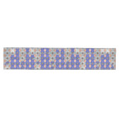 Azure Lattice Mosaic Geometric Pattern 1297 Medium Tafelloper (Horizontaal)