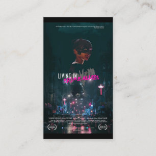 Azure Lorica FanFilm Awards - Living in Crime Alle Visitekaartje