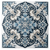 Azure Lotus Majesty Tegeltje (Voorkant)