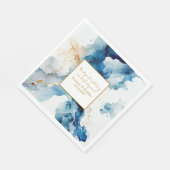 AZURE Marble Dreams Gala | Glitter Sla de datum op Servet (Hoek)