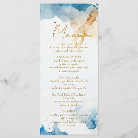 AZURE Marble Dreams Gala Menu (Voorkant)