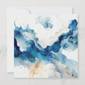 AZURE Marmeren Dromengala | Glitter Uitnodiging (Achterkant)