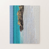 Azure Ocean Sandy Beach Foto Legpuzzel (Verticaal)