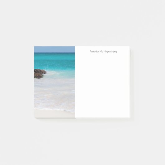 Azure Ocean Sandy Beach Foto Post-it® Notes (Voorkant)