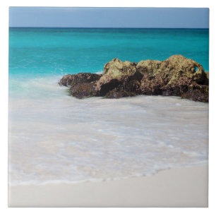 Azure Ocean Sandy Beach Foto Tegeltje