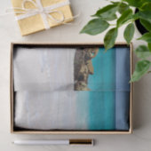 Azure Ocean Sandy Beach Foto Tissuepapier (Geschenk)