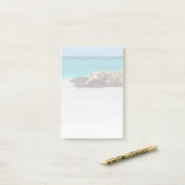 Azure Ocean Sandy Beach vervaagde foto Post-it® Notes (Op bureau)