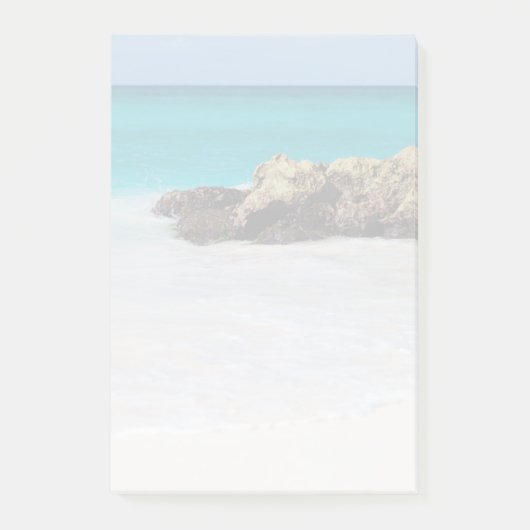 Azure Ocean Sandy Beach vervaagde foto Post-it® Notes (Voorkant)