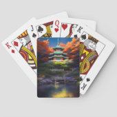 Azure-Roofed Sanctuary Pokerkaarten (Achterkant)