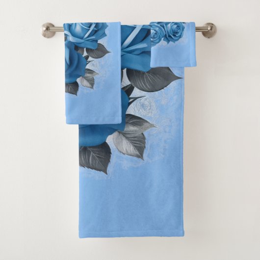Azure Roos Serenity Bad Handdoek (Insitu)