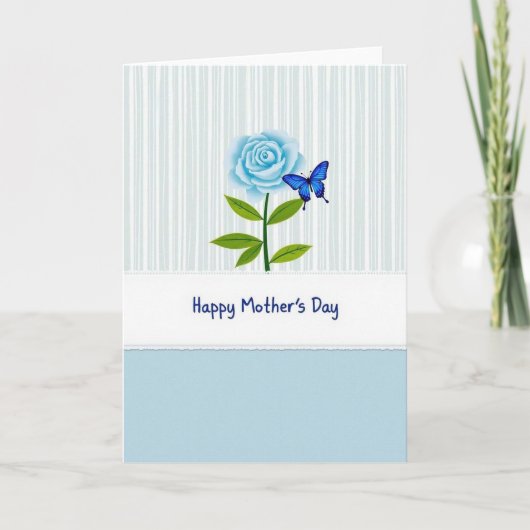 Azure Rose Mothers Day Card Kaart (Voorkant)