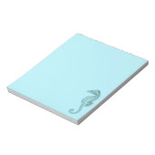 Azure Seahorse Notitieblok (Gedraaid)