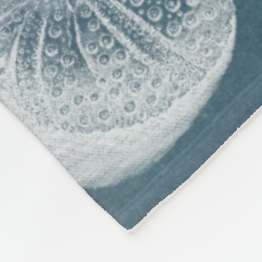 Azure Seahorse Study I Fleece Deken (Hoek)