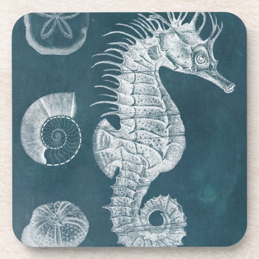 Azure Seahorse Study I Onderzetter (Voorkant)