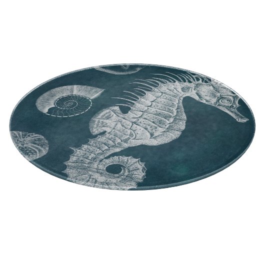 Azure Seahorse Study I Snijplank (Hoek)