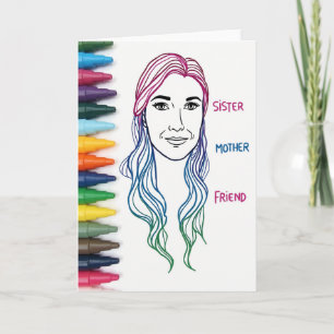 Azure Sisters Day Art Card Kaart