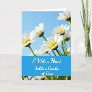 Azure Sky Daisies Moederkaart Kaart