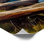 Azure Stream te midden van een Green Valley Poster (Hoek)