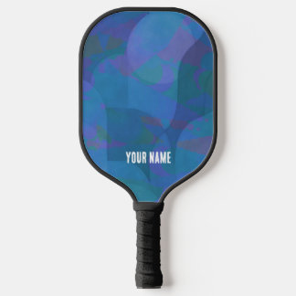 Azure Tides – Oceanic Abstracte Geometrie Pickleball Paddle