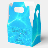 Azure Turquoise Blue Water Reflection Minimalism Bedankdoosjes (Geopend)