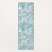 Azure Verdigris Mosaic Yogamat (Voorkant)