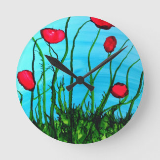 Azure Wall Clock Ronde Klok