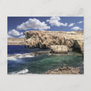 Azure Window Attraction in Gozo Island Briefkaart